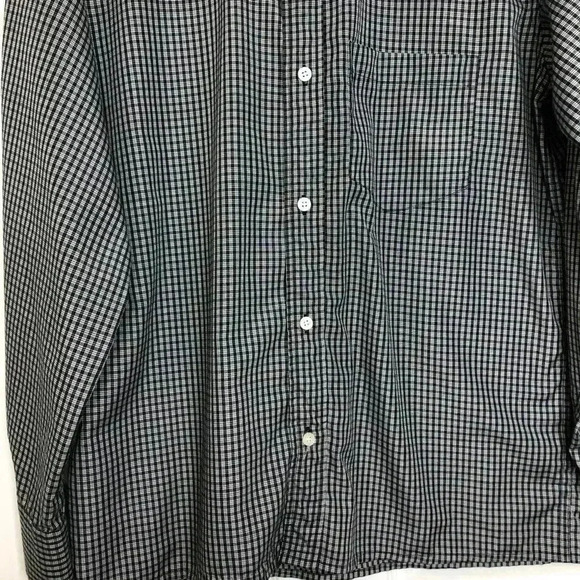 Black  & White Dress Shirt Size Large - Picture 3 of 16